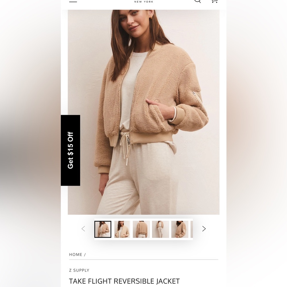 Like New Z supply reversible jacket!